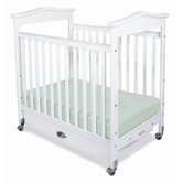 Biltmore Compact Sized Clearview Crib in White