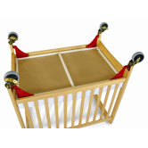 Evacuation Frame with Antique Brass Casters
