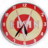Double Bubble Elgin Bicycle Glass Clock