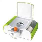 Potty Bench Training Toilet in Green / White