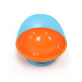 Catch Bowl with Spill Catcher in Blue Raspberry / Tangerine