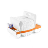 Loop Diaper Caddy in Orange