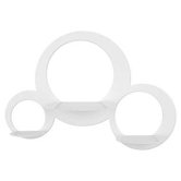 Flaunt 3 Shelf Unit in White