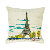 Tour Eiffel Pop Tapestry Pillow