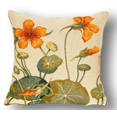 French Tapestry Cotton Dansons la Capucine Pillow
