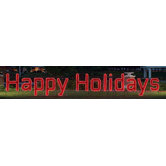 Large LED "Happy Holidays" Outdoor Light