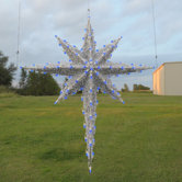 3D Moravian Star in Blue