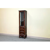 Elbridge Linen Cabinet in Medium Walnut