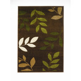 Orleans Manor Brown/Green Carved Rug