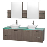 Amare 72" Double Bathroom Vanity Set