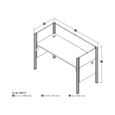 Pro-Biz Simple Workstation With 3 Melamine Privacy Panels