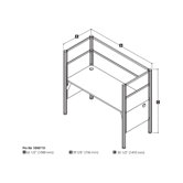 Pro-Biz Simple Workstation With 3 Melamine Privacy Panels & 3 Acrylic Glass Privacy Panels