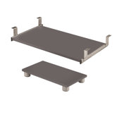 Connexion Keyboard Shelf and CPU Platform in Slate