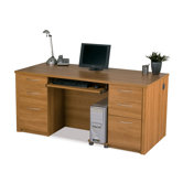 Embassy Laminate Executive Desk with Assembled Pedestal