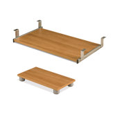 Keyboard Shelf and CPU Platform in Tuscany Brown