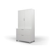 Pro-Linea Lateral File and Cabinet Kit in White