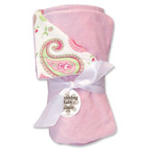 Paisley Reversible Velour Baby Blanket