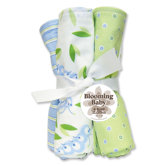 Caterpillar Four Piece Terry Burp Cloth Set