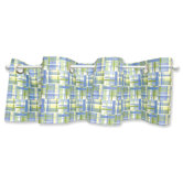 Nantucket Blue Grommet Style Window Valance