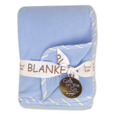 Caterpillar Blue Fleece Receiving Blanket