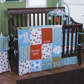 3 Piece Little MVP Crib Bedding Set