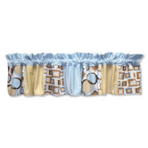 Bubbles Teal Window Valance
