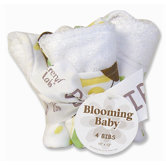 Giggles Blooming Bouquet 4 Pack Bib Set