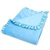 Levi Ruffle Trimmed Receiving Blanket