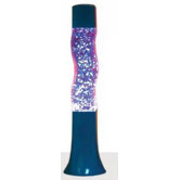 Groovy Glitter Lamp in Blue
