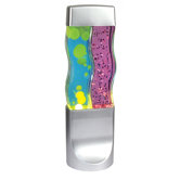 Twin Motion Lamp with Yellow Wax in Blue Liquid