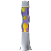 Groovy S-Shape Motion Lamp with Red Wax in Purple Liquid