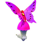 Fiber Butterfly Night Light in Pink