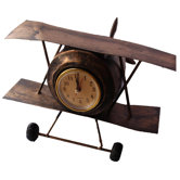 Retro Airplane Wall Clock