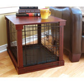 Deluxe Wood and Wire Dog Crate