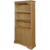 Cotswold Open Bookcase with Doors