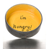 I'm Hungry Ceramic Food  Dog Bowl