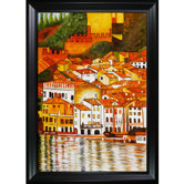 Malcesine on Lake Garda Canvas Art by Gustav Klimt Modern