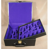 Deluxe Black Vinyl Chess Box