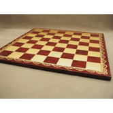 18" Pressed Leather Chess Board