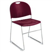 Compact Stacking Chair with Chrome Frame