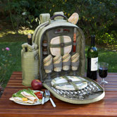 Hamptons Picnic Backpack with Four Place Settings