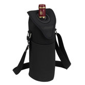 Neo Single Bottle Tote in Black