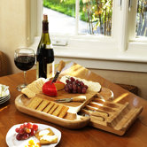 Malvern Cheese Board Set with Cracker Rim