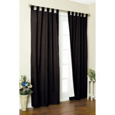 Weathermate Solid Insulated Color Tab Top Curtain Pairs