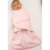 Fleece SleepSack Swaddle Wearable Blanket in Pink