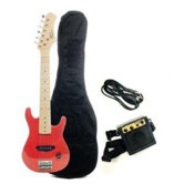 Kids Electric Guitar in Metallic Red