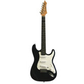 Electric Guitar with Gig Bag and Cable in Black