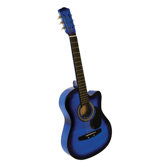 Acoustic Cutaway Guitar with Gig Bag and Accessories in Blue