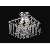 Palomar 4 Light Crystal Chandelier in Chrome