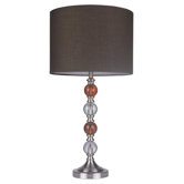Portable Light Table Lamp in Satin Nickel